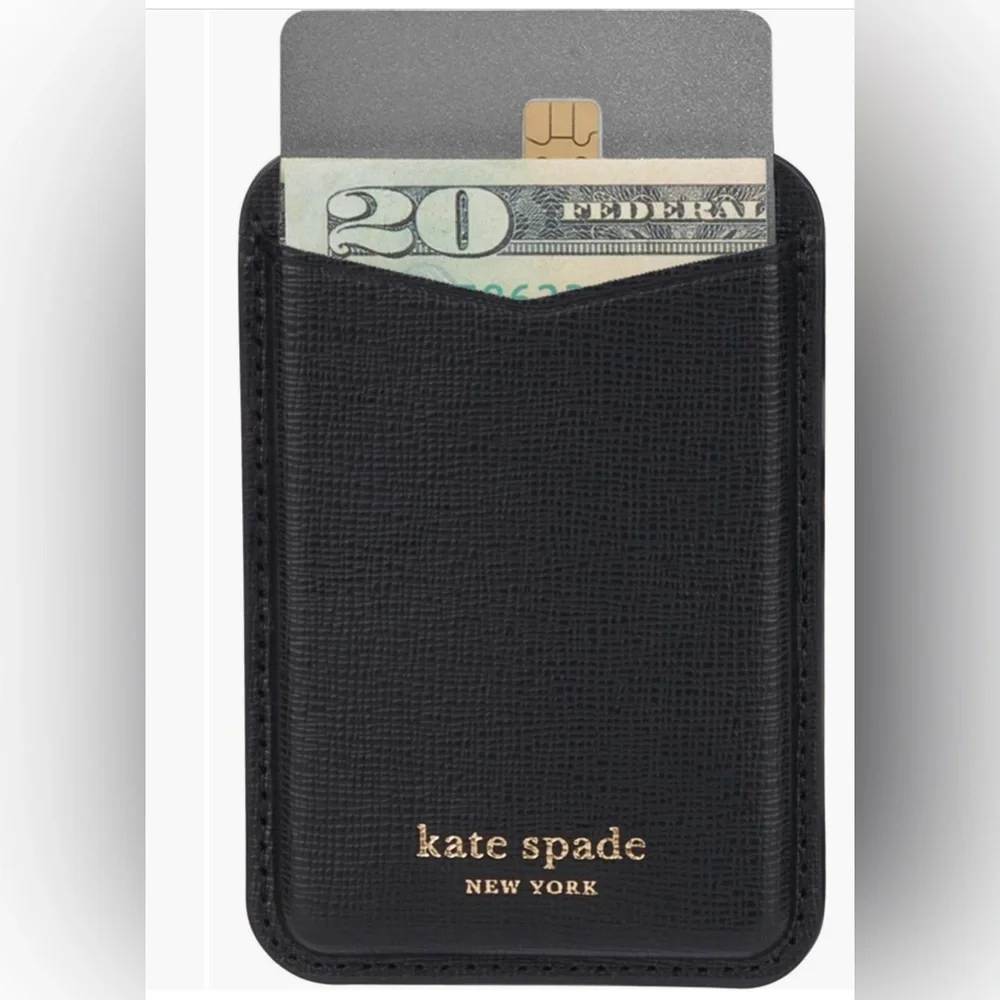 Kate Spade Black MagSafe Magnetic Card Wallet